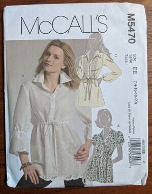 UNCUT McCalls Pattern 5470 Tunics Size 14-20